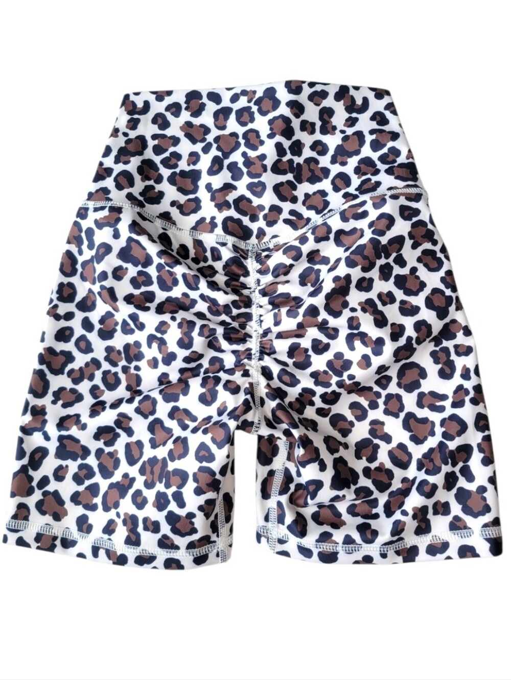 Kill Crew Leopard Print Scrunch Biker Shorts NWT Size XS - Picture 4 of 7